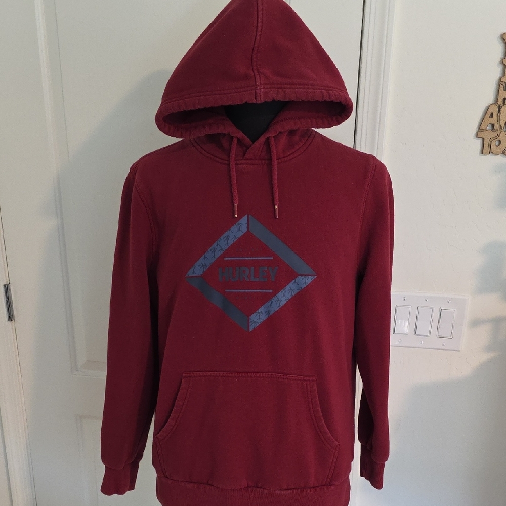 Hurley Men's Burgundy Hoodie
